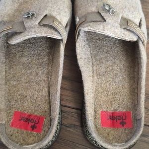 rieker slip on mules